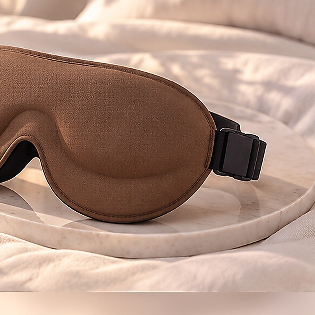 Masque Somnilux Éclipse 3D Brun : détail de la sangle
