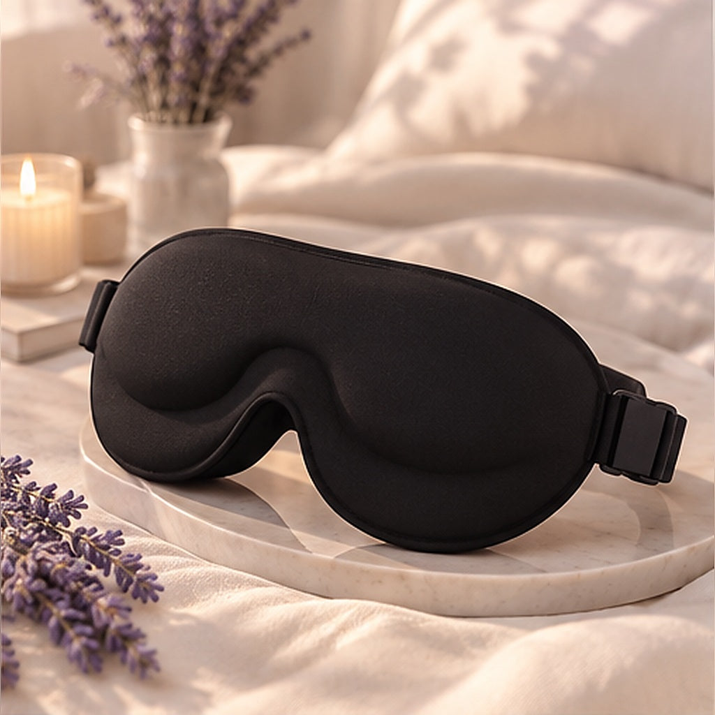 Masque de sommeil Somnilux Éclipse 3D Noir : vue principale