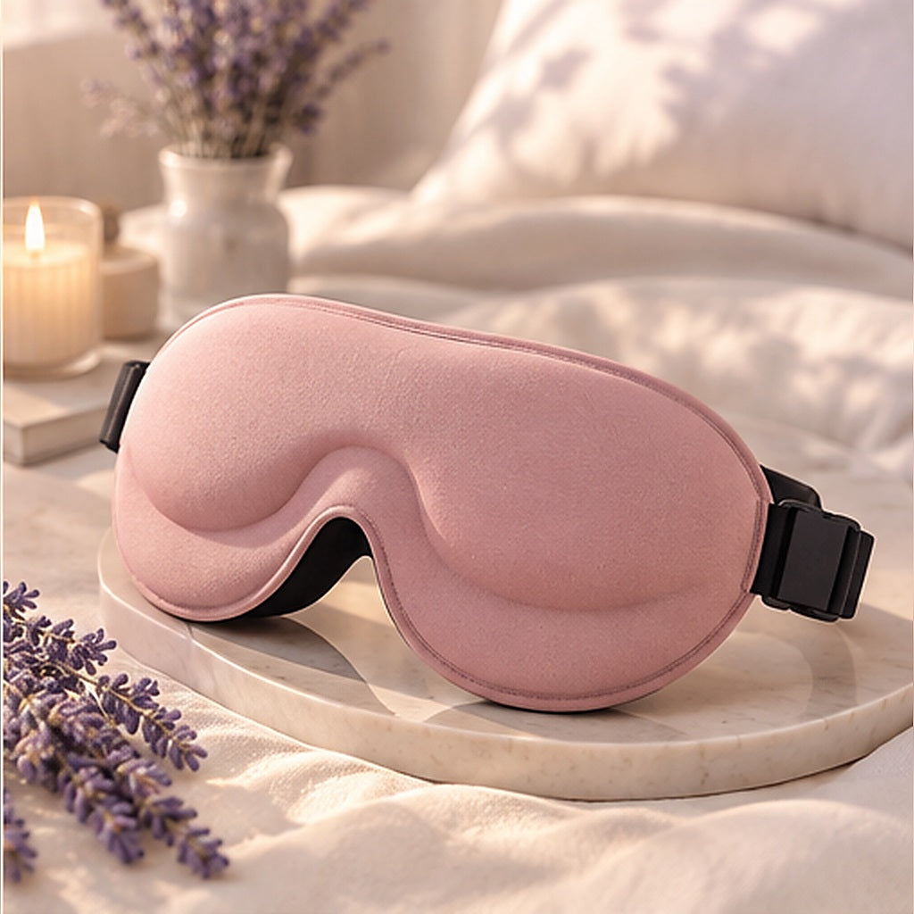 Masque de sommeil Somnilux Éclipse 3D Rose poudré : vue principale