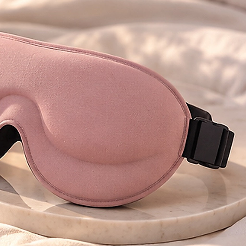 Masque Somnilux Éclipse 3D Rose poudré : détail de la sangle